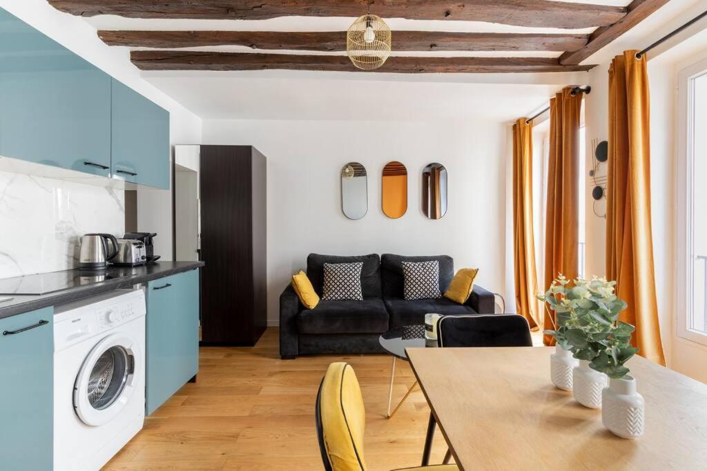 Grands Boulevards 22 : Appartement Cosy 1Br-4P Paris Luaran gambar