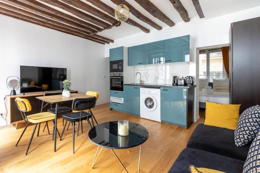 Grands Boulevards 22 : Appartement Cosy 1Br-4P Paris Luaran gambar